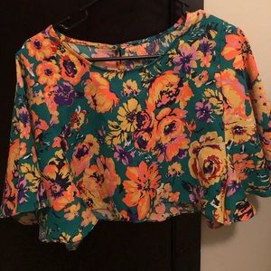 Floral crop top